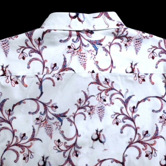 NEW Robert Graham Exclusive Floral Large White Colorful Classic Fit Sport Shirt - Picture 10 of 12